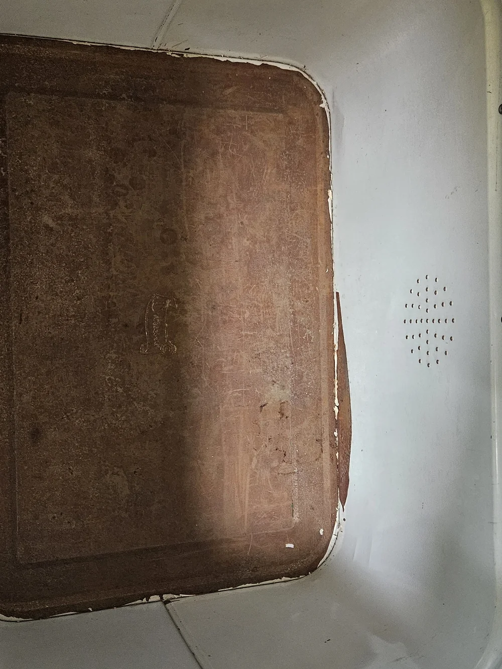 Vintage 1940's Bread Box Apple Pattern